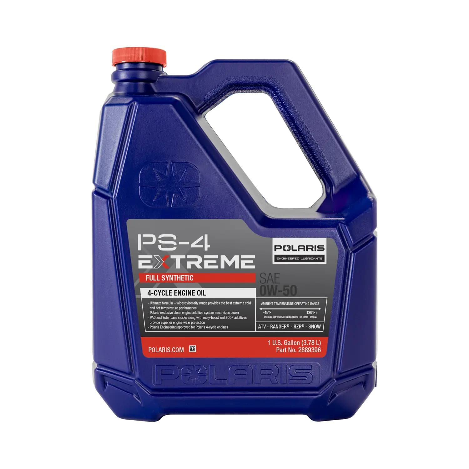 Polaris PS-4 Extreme Full Synthetic 0W-50 Engine Oil, 4-Stroke Engines